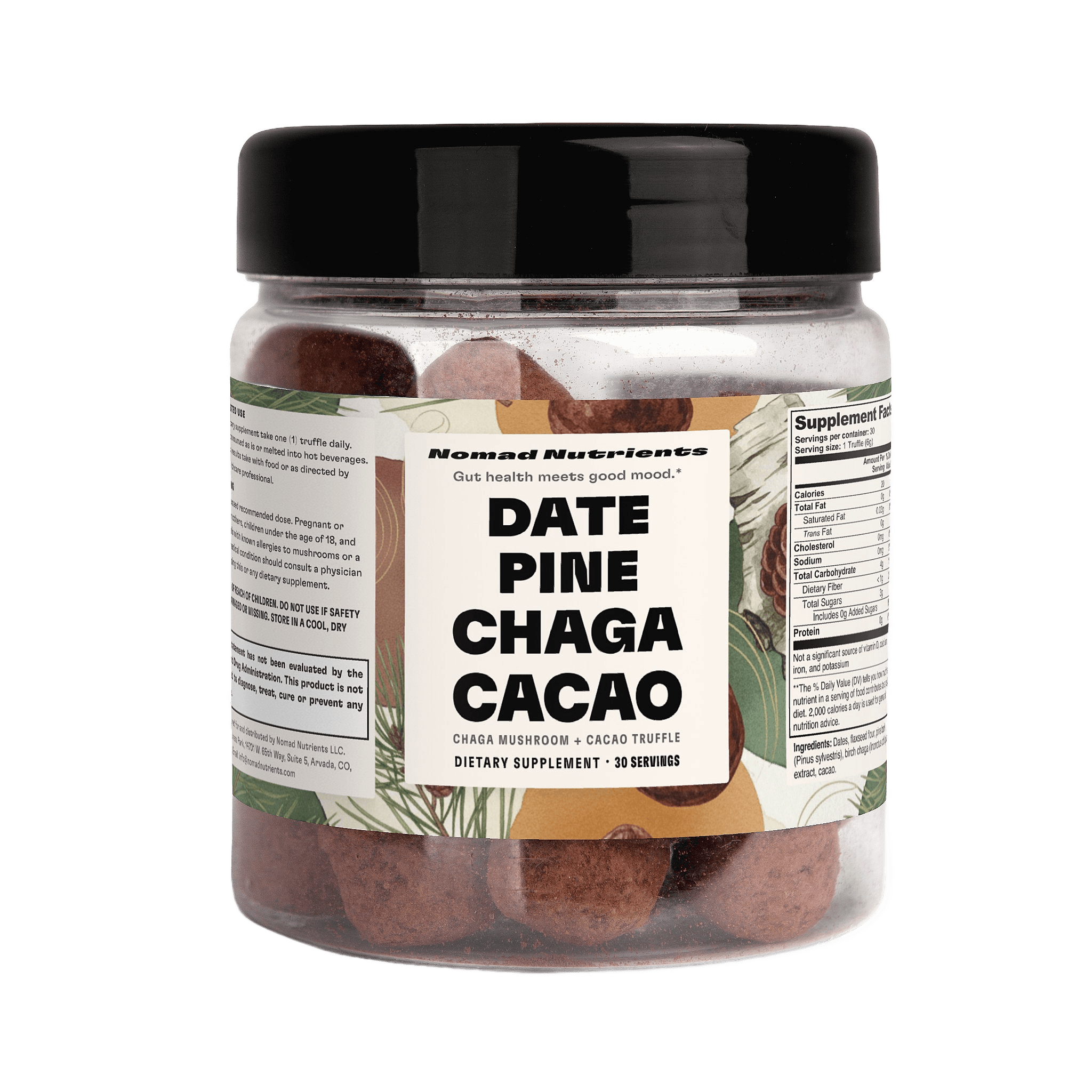 Date Pine Chaga Cacao