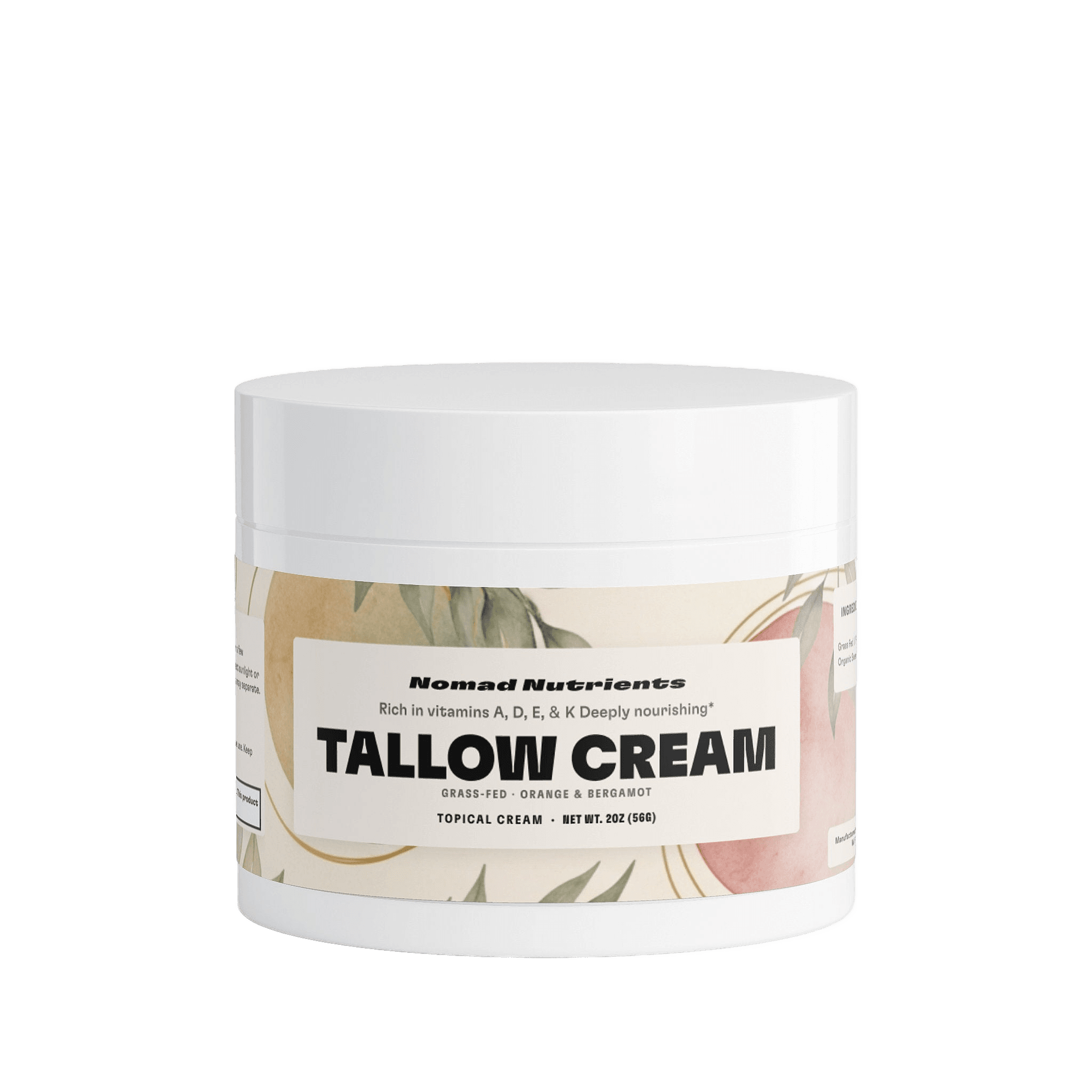Tallow Cream Orange & Bergamot